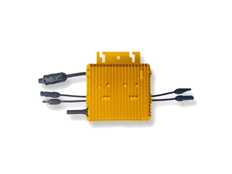 autosolar Solaranlage Balkonkraftwerk 1600W, Holzoptik Plug & Play Balkonkraftwerk mit acht Solarpanels und MI600v2 Wechselrichter