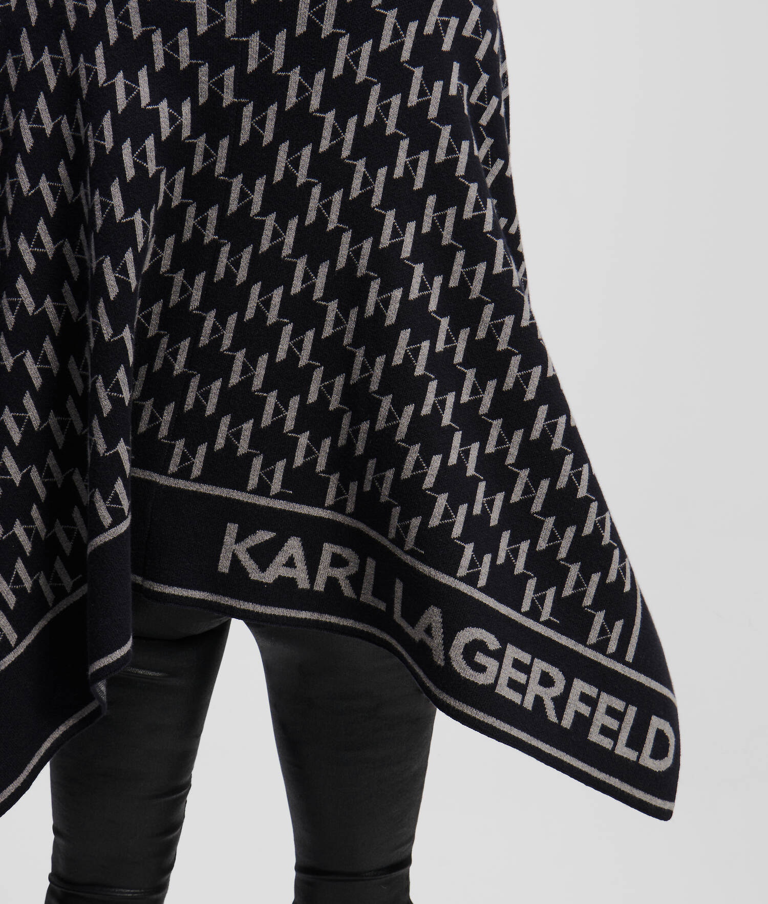 CAPE KL MONOGRAM - Mélange gris Monogramme Karl