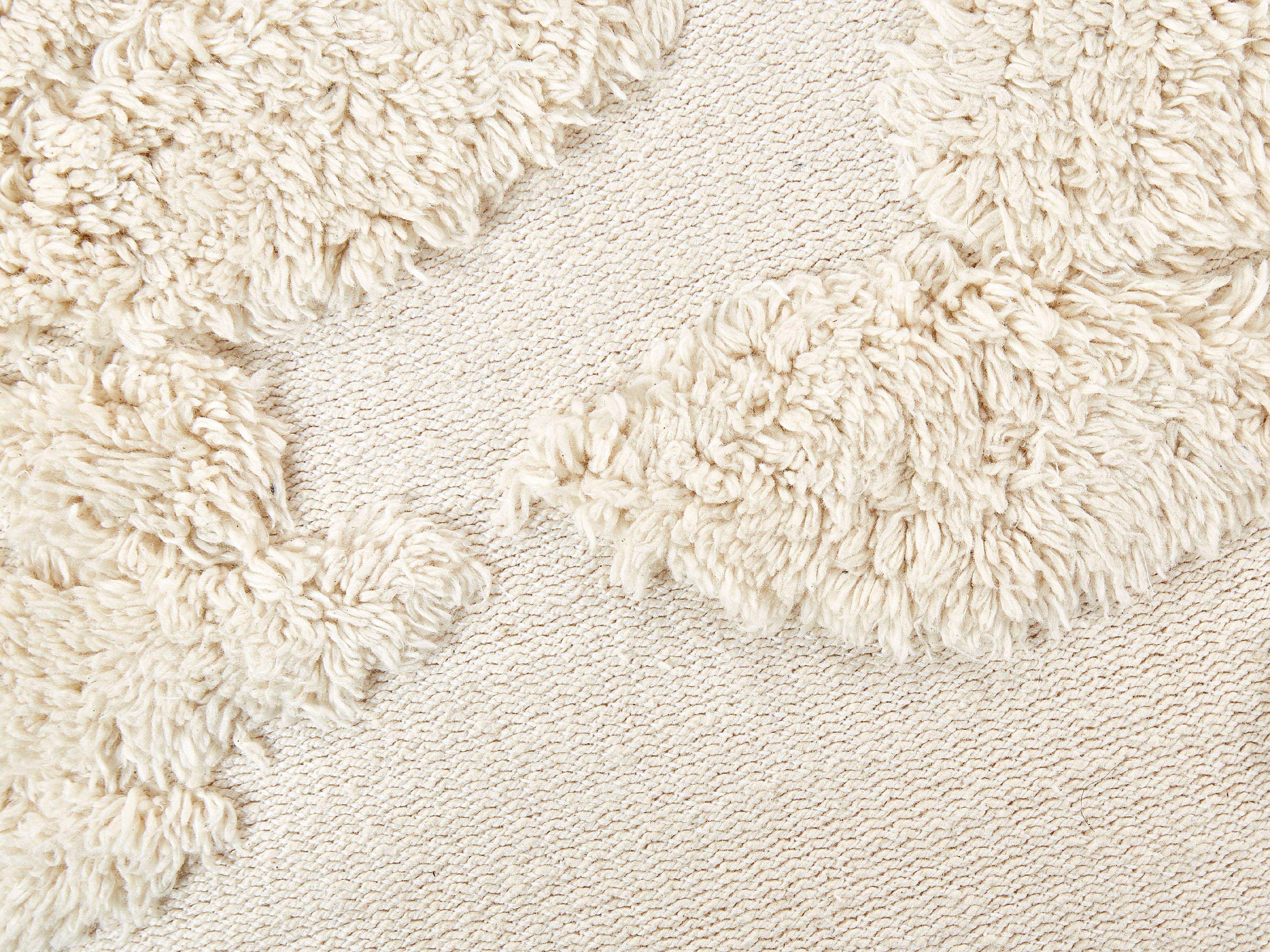 Poef Getuft MULTAN Katoen Beige