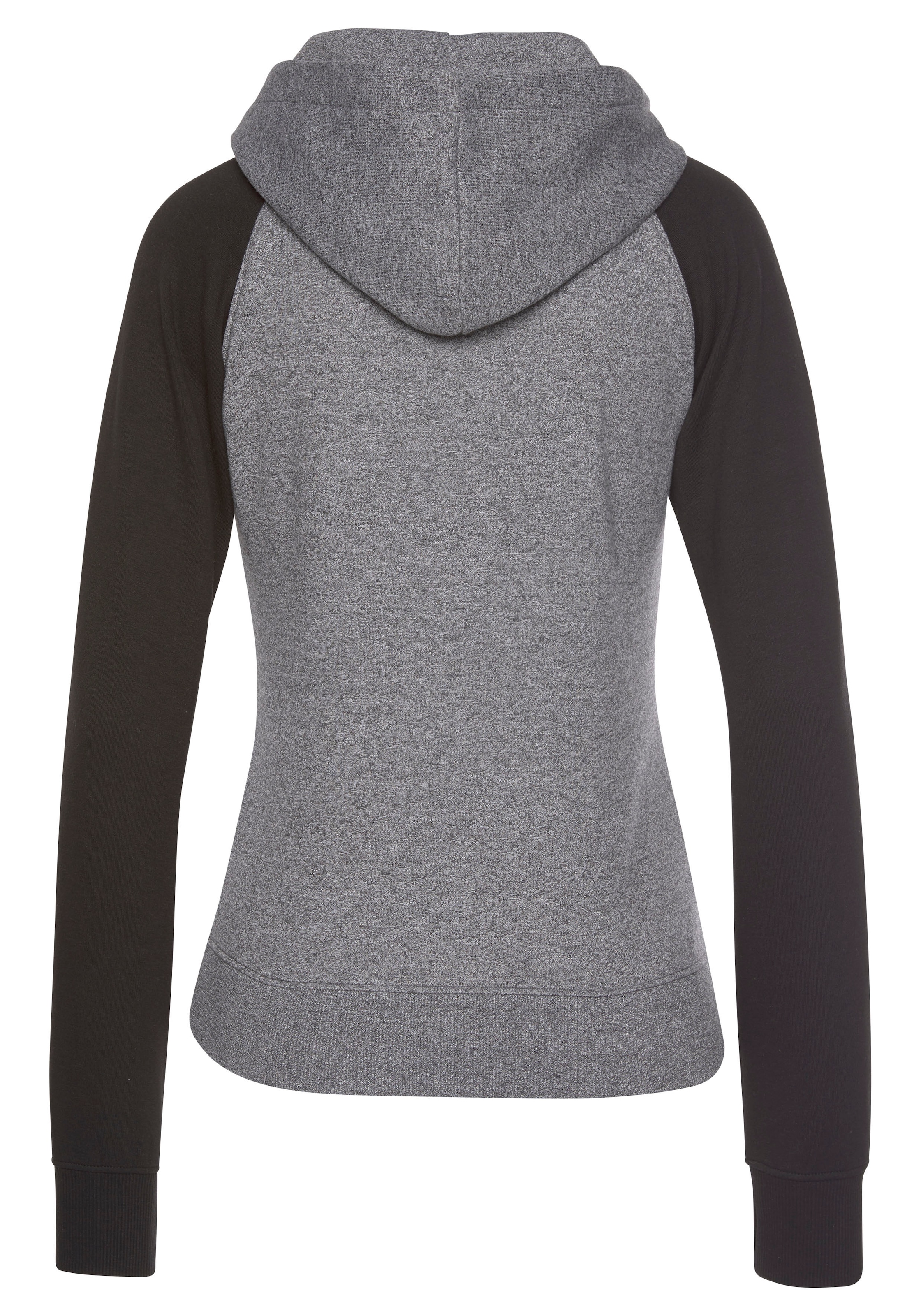 Bench. Loungewear Kapuzensweatjacke , mit farblich abgesetzten Ärmeln, Loungeanzug
