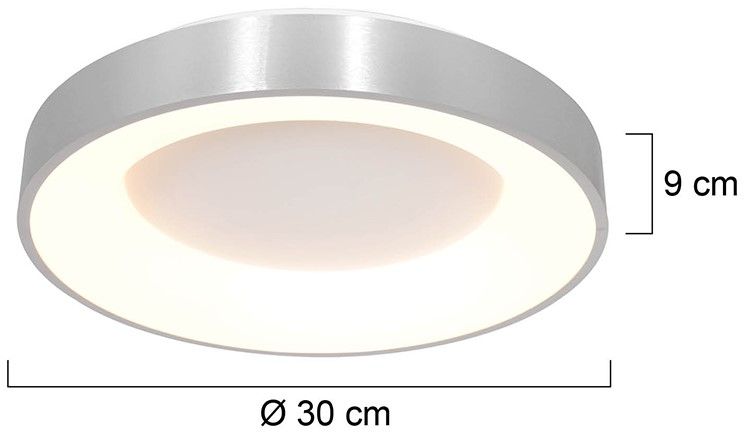 Plafondlamp 3086ZI Ringlede ⌀30  x H9 cm