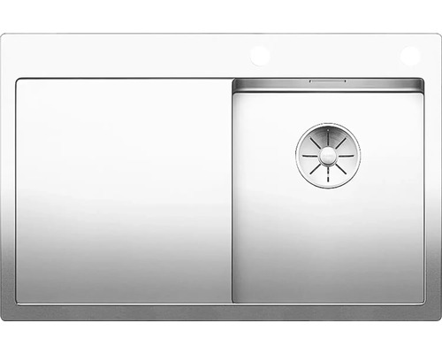 Blanco CLARON 4 S-IF spoelbak, 780 x 510 mm, roestvrij staal, 521623, 1 bak, met afdruipgedeelte, bak rechts, vlak ingebouwd