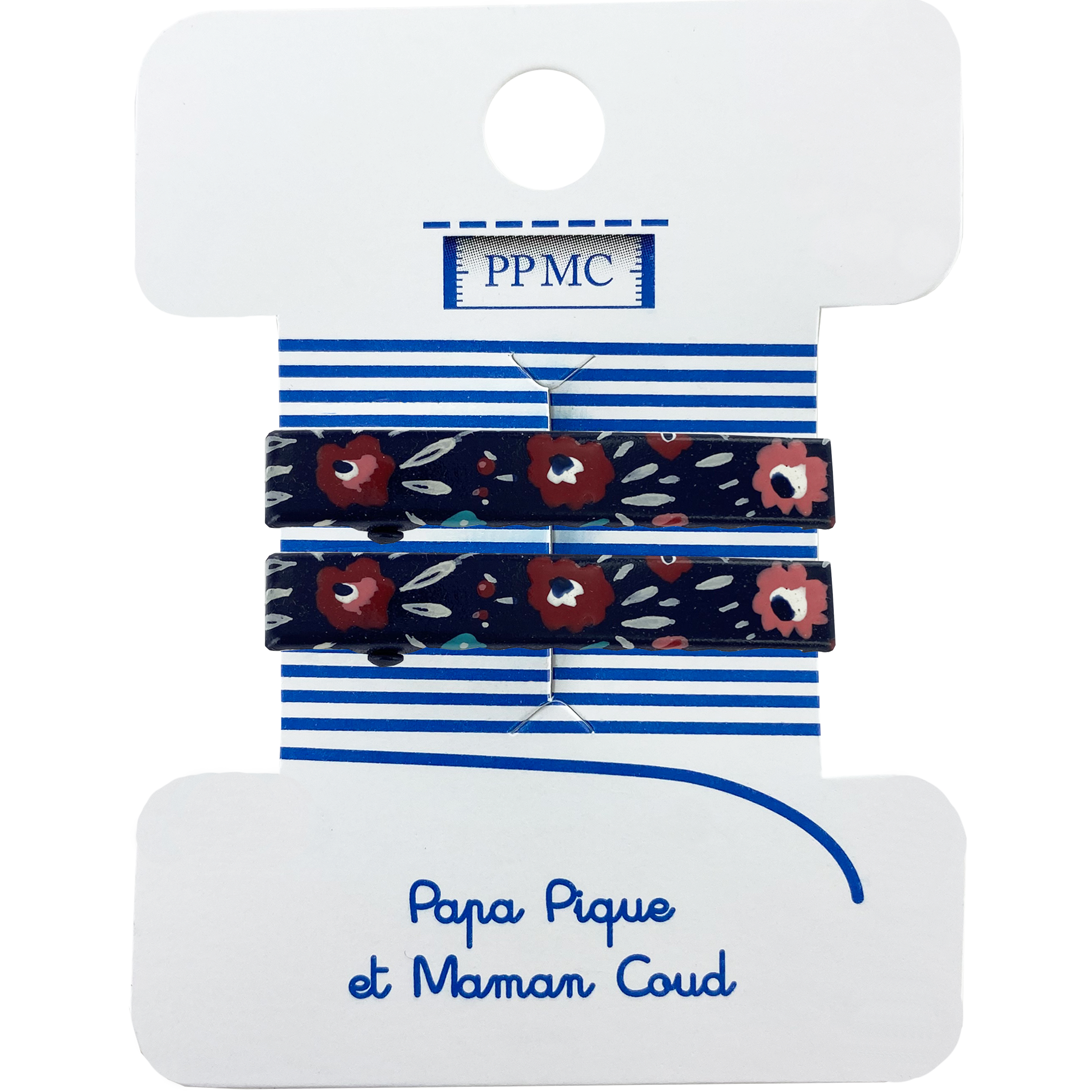 Petite Barrette Croco Camelia Rubis Cr058