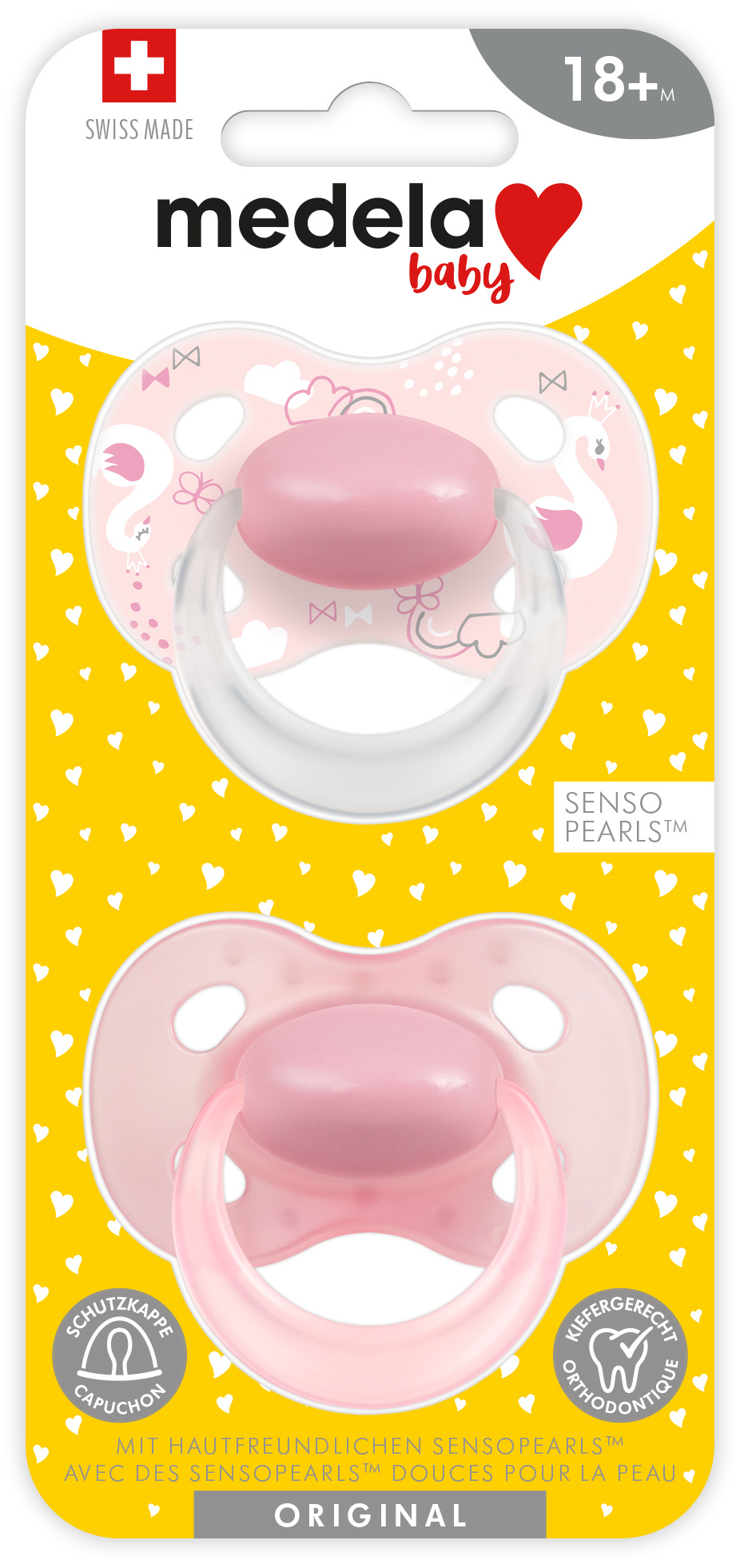 MEDELA Baby Nuggi Original 18  Rosa 2 Stk