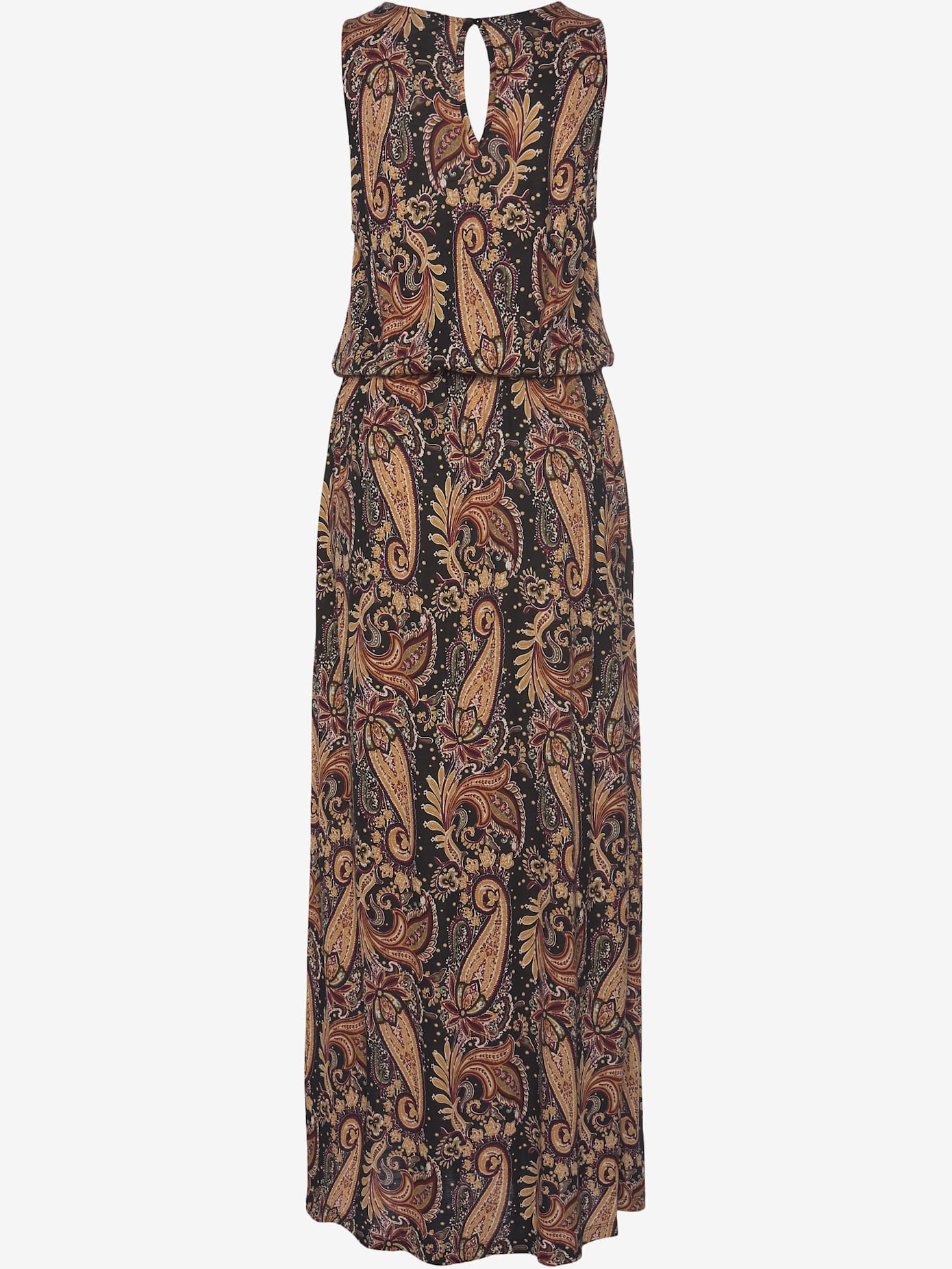 Robe longue encolure ronde