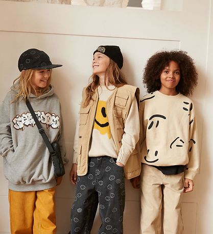 Molo Bluse - Strik - Bello - BlårRød Smile
