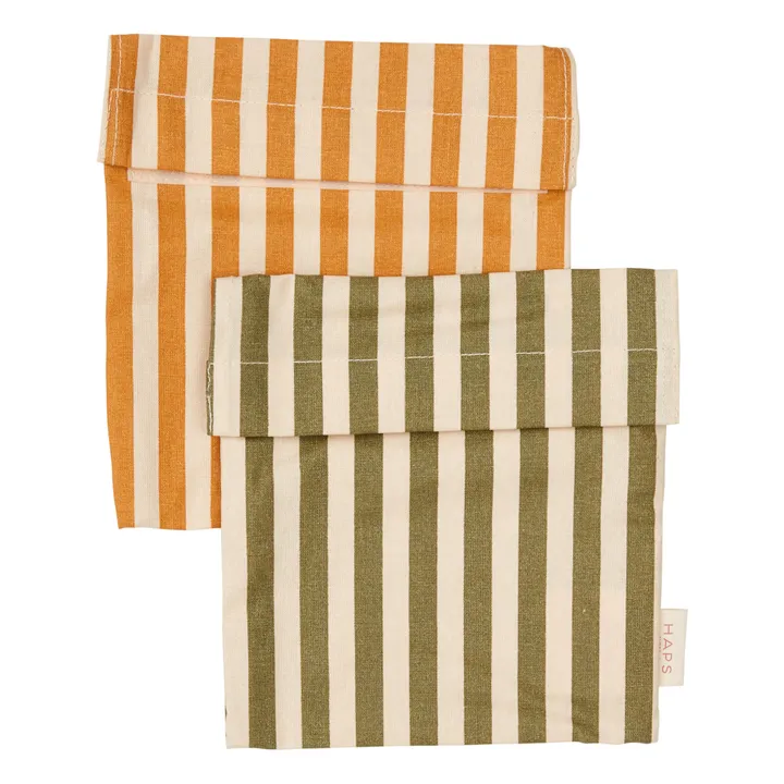 Haps Nordic Sac à sandwich - Pack de 2 | Jaune moutarde