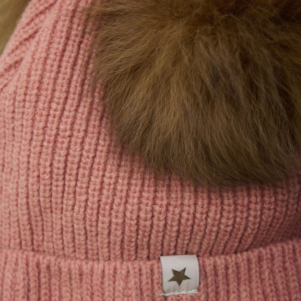 Køb Huttelihut Burlwood Hue Strik Alpaca Pompoms