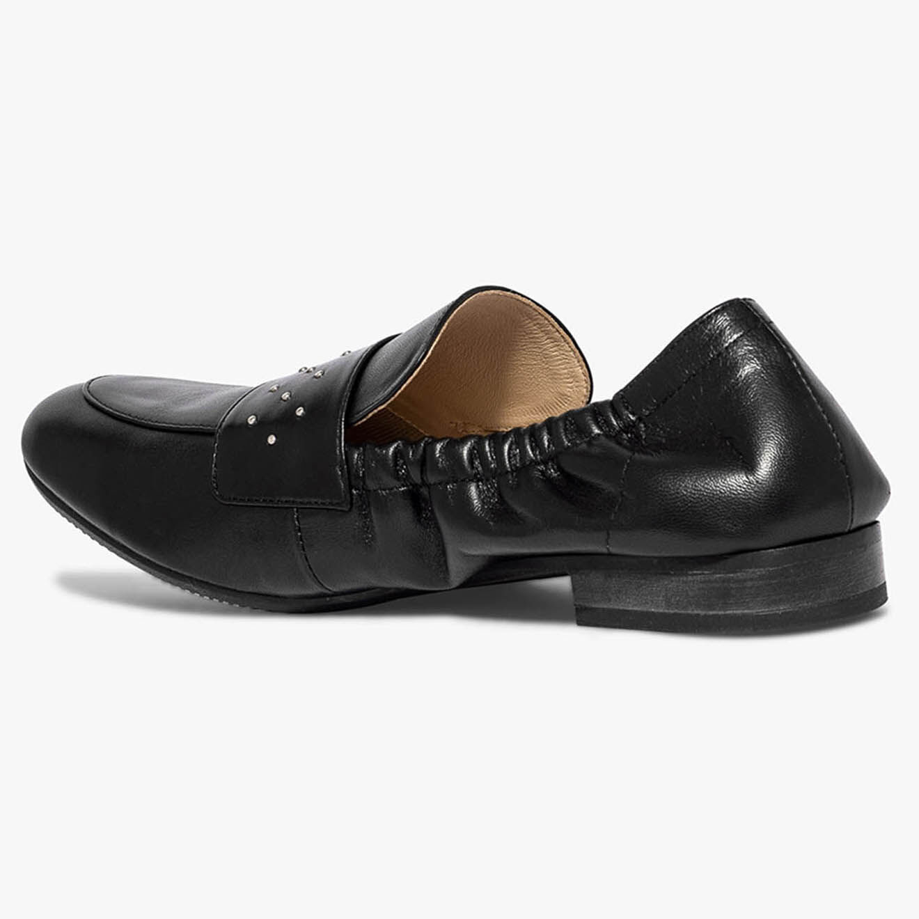 Bocage Mocassins en Cuir Aissa noirs
