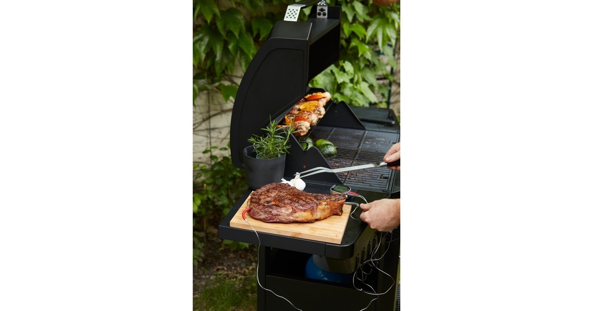 BarbecookLuca 312 gasbarbecue met kast en zijbrander  (Zwart)