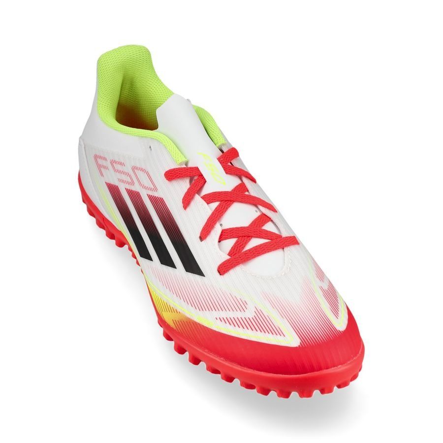 adidas F50 Club TF Pure Victory - Blanc/Noir/Jaune