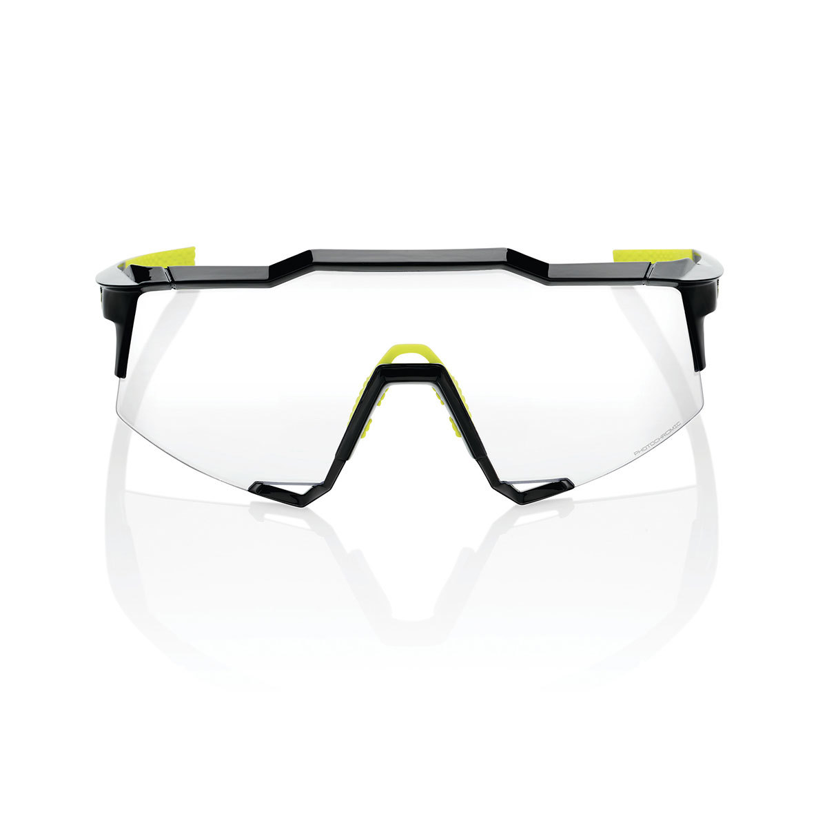 100% Speedcraft Sport Zonnebril Glanzend Zwart met Photochromic Lens