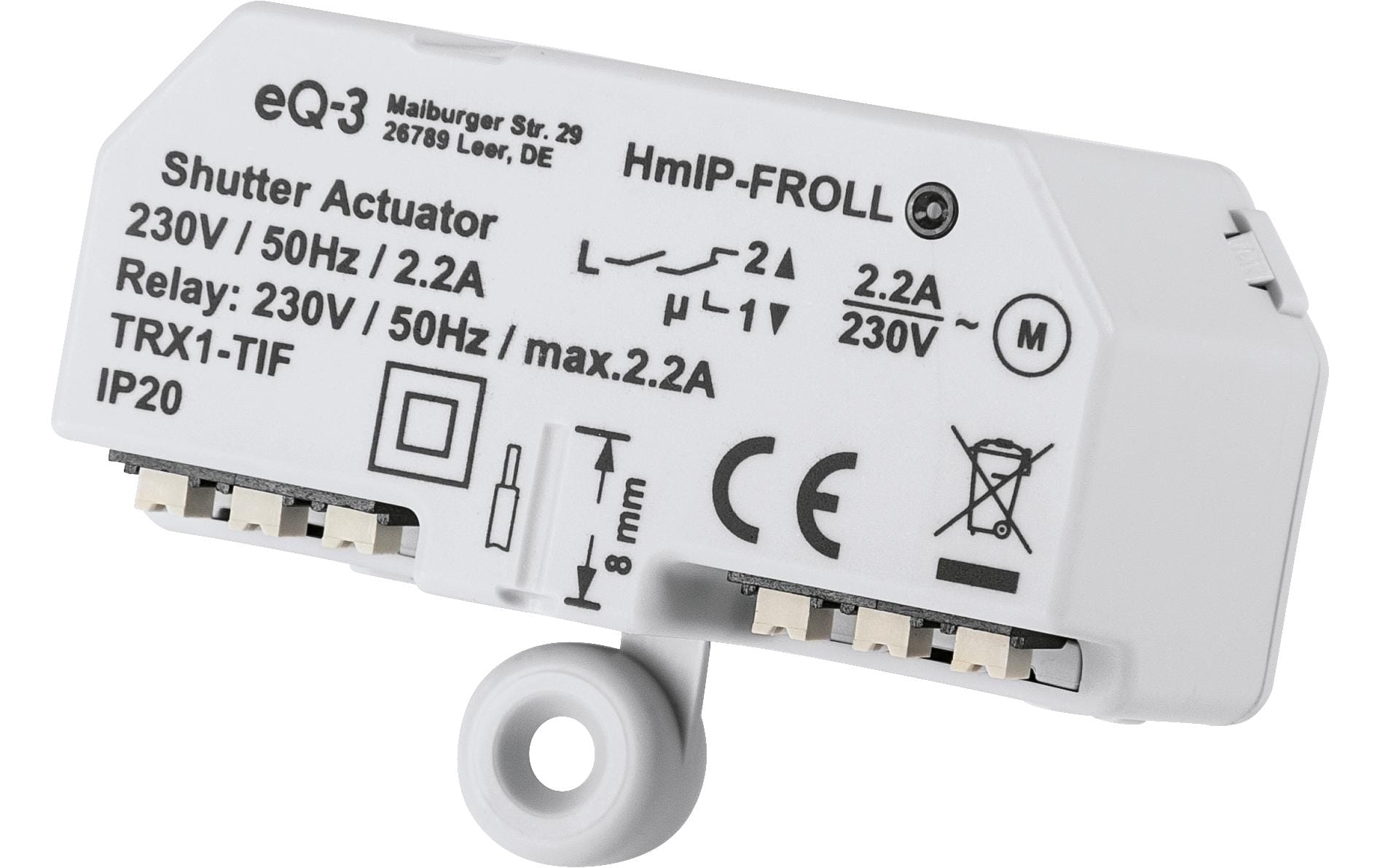Smart Home Funk-Rollladenaktor UnterputzUnterputzaktor zum Steuern von Rollläden und Markisen – HmIP-FROLL
