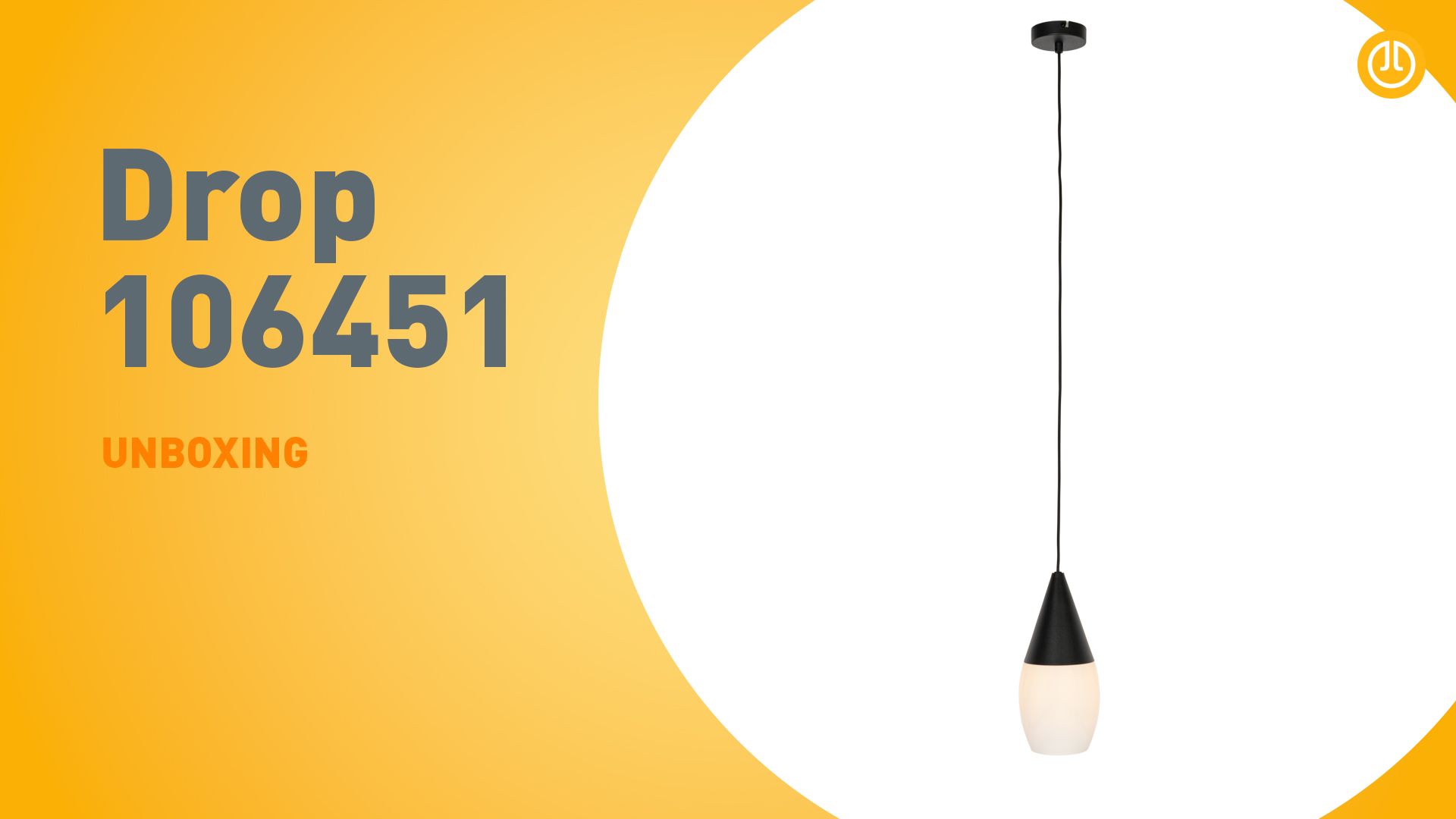 Moderne hanglamp zwart met opaal glas - Drop