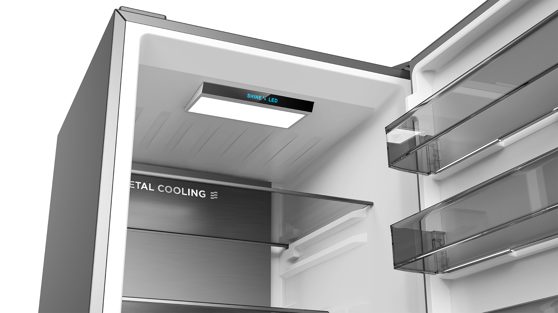Friac UD3800DIXNF koel-vriescombinatie 405 L dark Inox No Frost