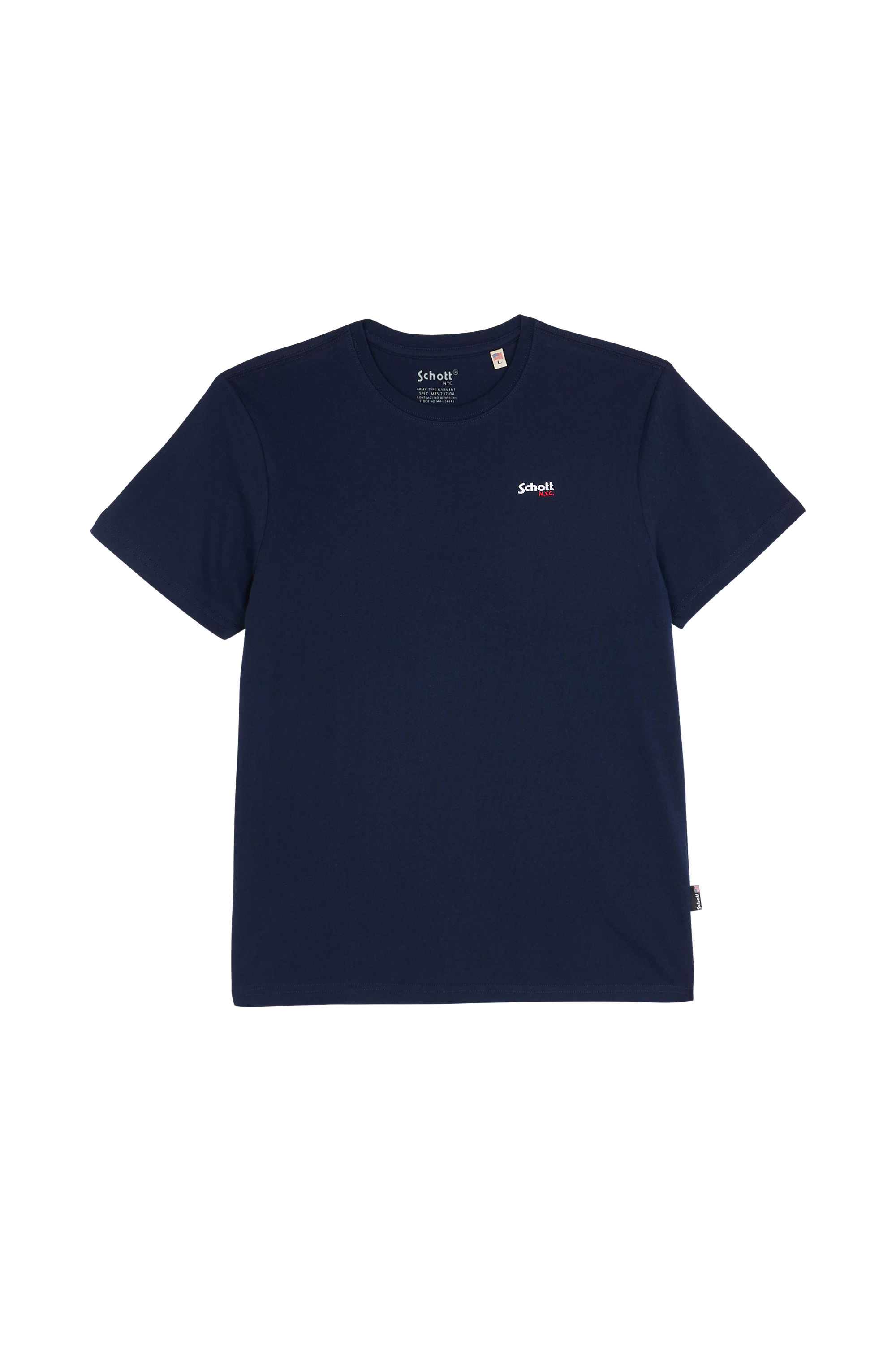 SCHOTT T-shirt TSHIRT PETIT LOGO CASUAL SCHOTT Bleu