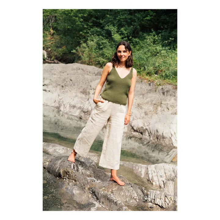 Matona Pantalon Lin | Ecru