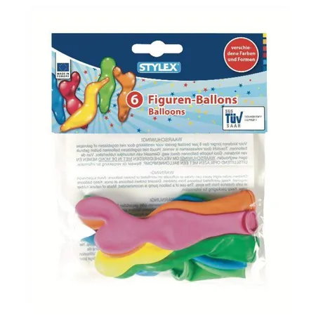 Stylex Luftballons, Figuren, 6er Beutel, sortiert