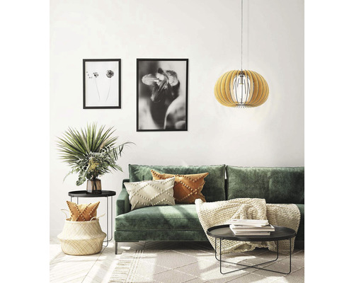 Hanglamp, 1-lichts, Ø 45 cm, esdoorn