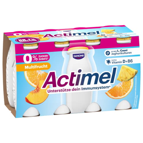 Actimel 0% Multifrucht 8x100g | 0,1% Fett