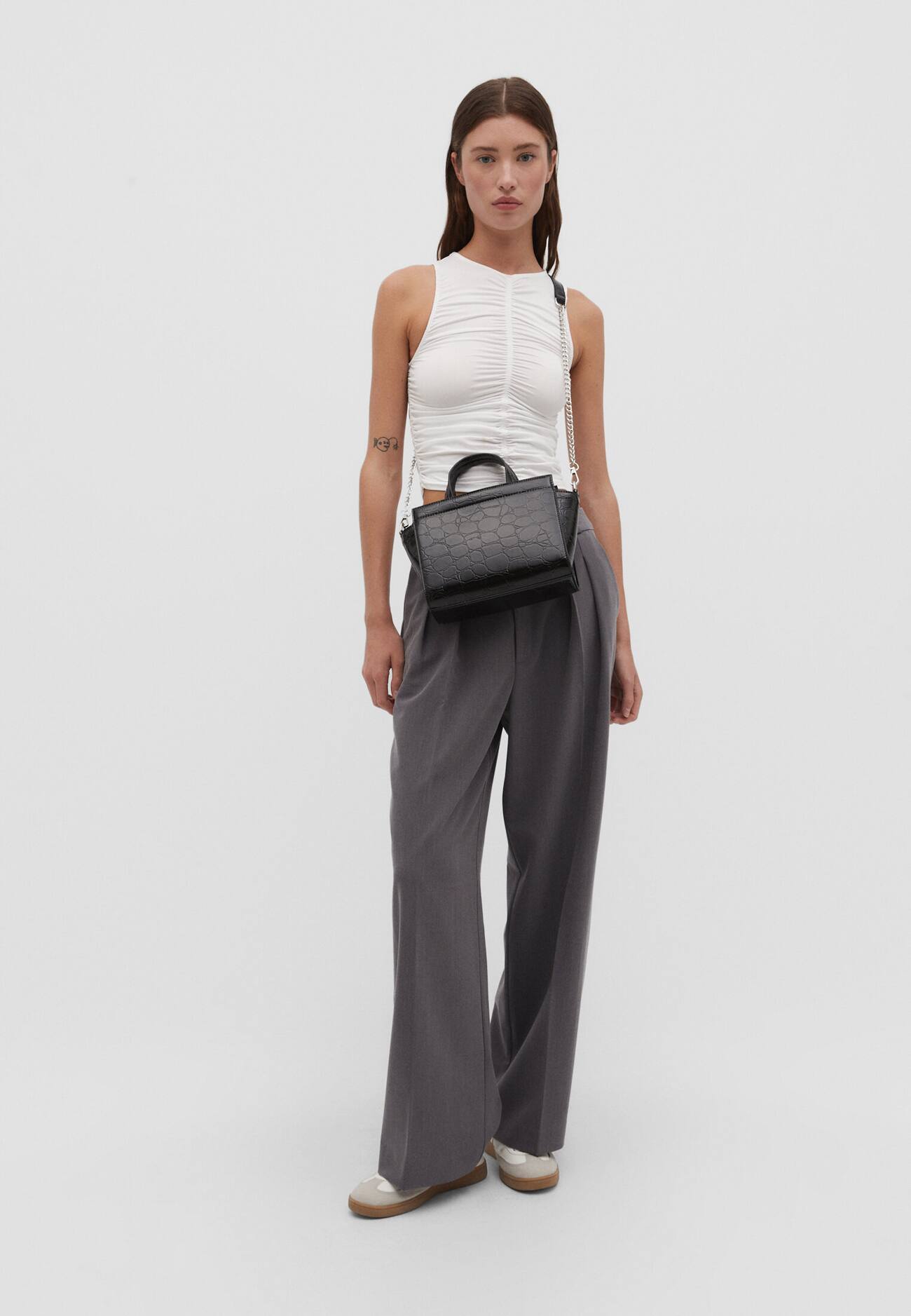 Bolsa urbana imitando crocodilo