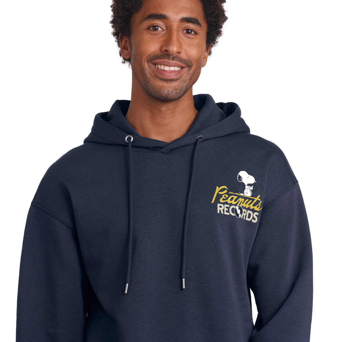 Jonas Nielsen Peanuts Hoodie mit Rücken-Print dunkelblau