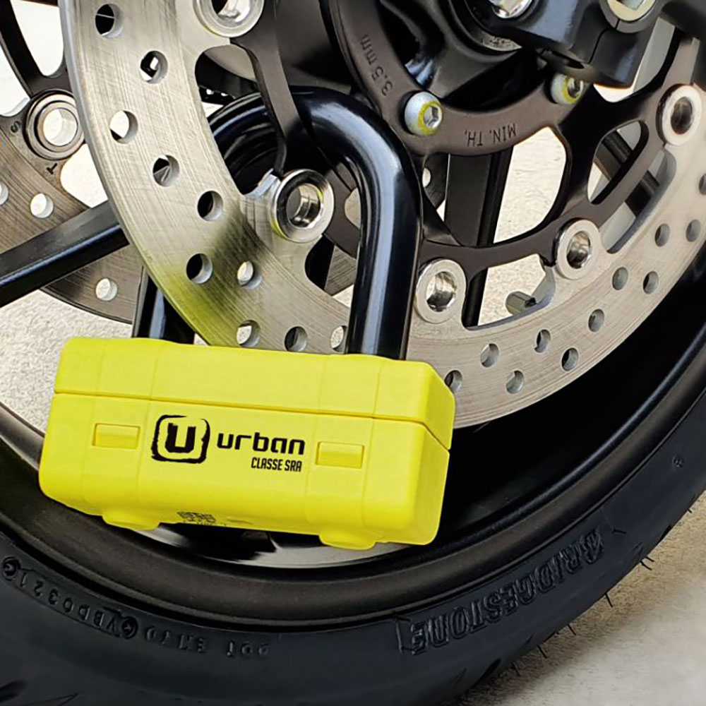 Urban - Mini U + chaîne 120 cm UR74120L - SRA Jaune / Noir