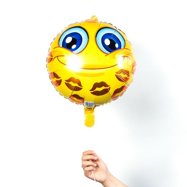 Ballon | Smiley | Kusjes