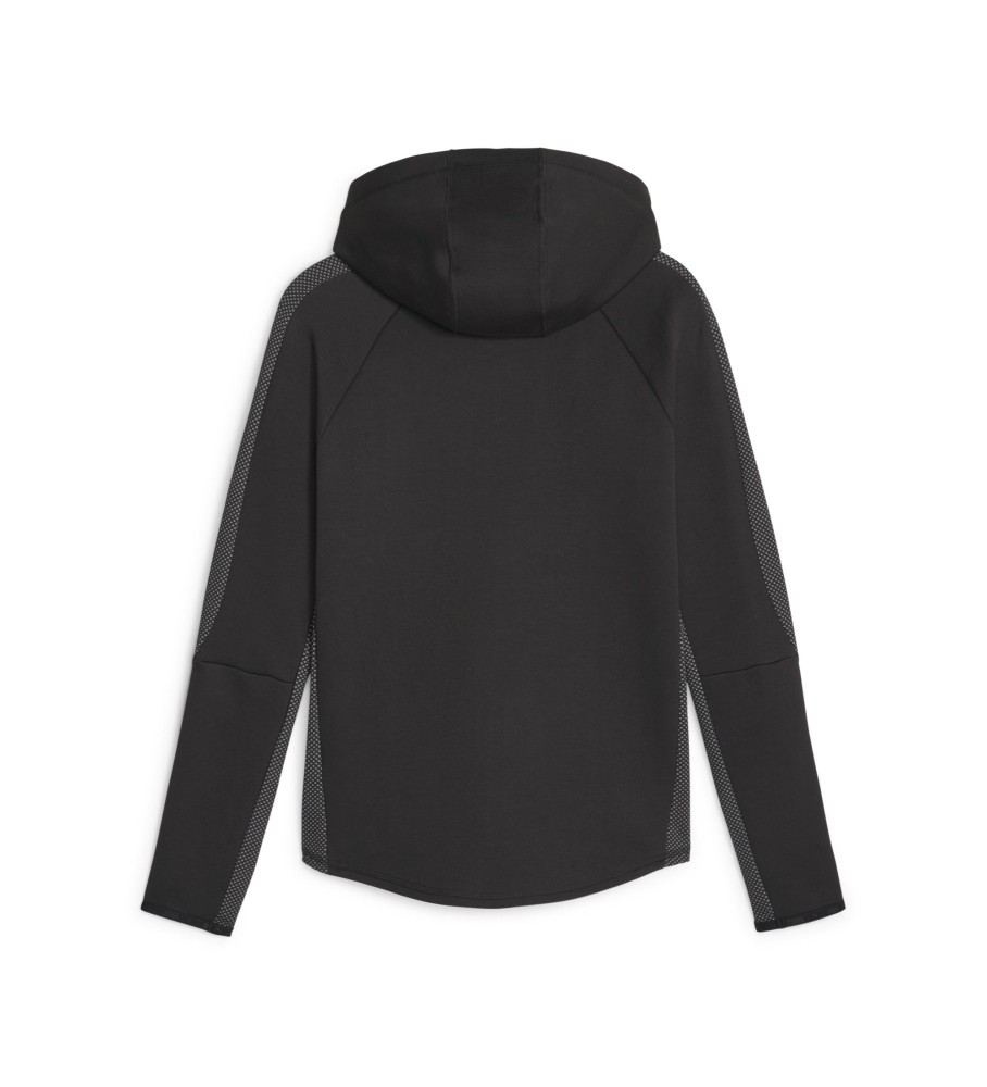 Moletom Puma Evostripe com zíper, preto