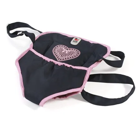 Bayer Chic 2000 Puppen-Tragegurt, Design: Melange grau-navy