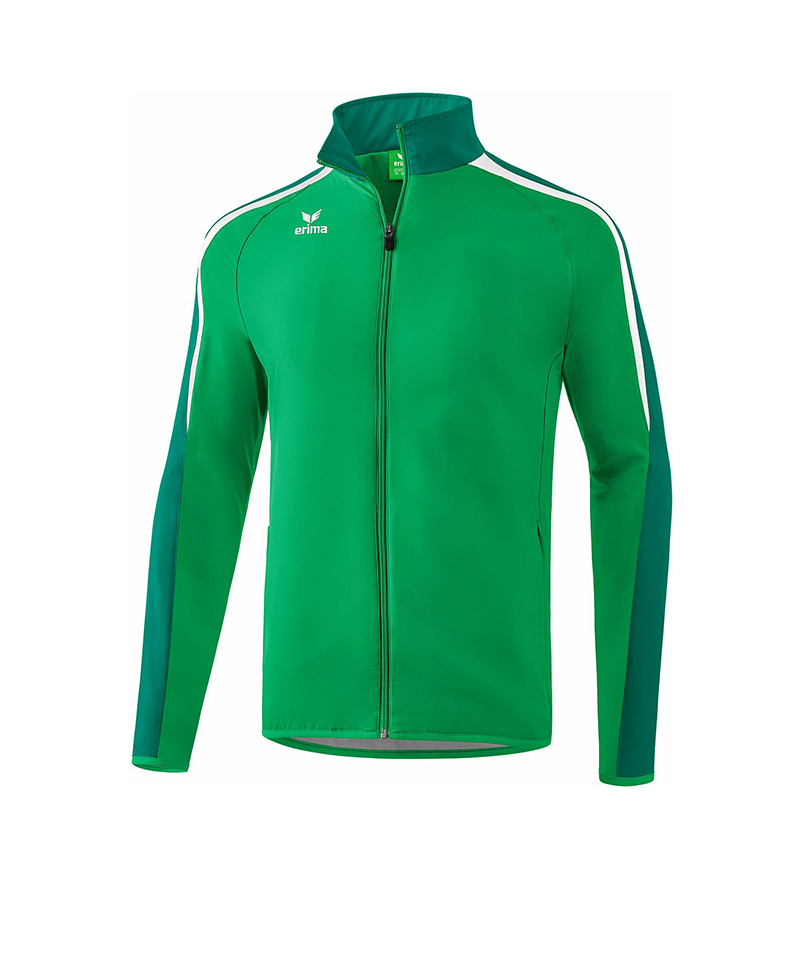 Erima Liga 2.0 Präsentationsjacke Grün Weiss