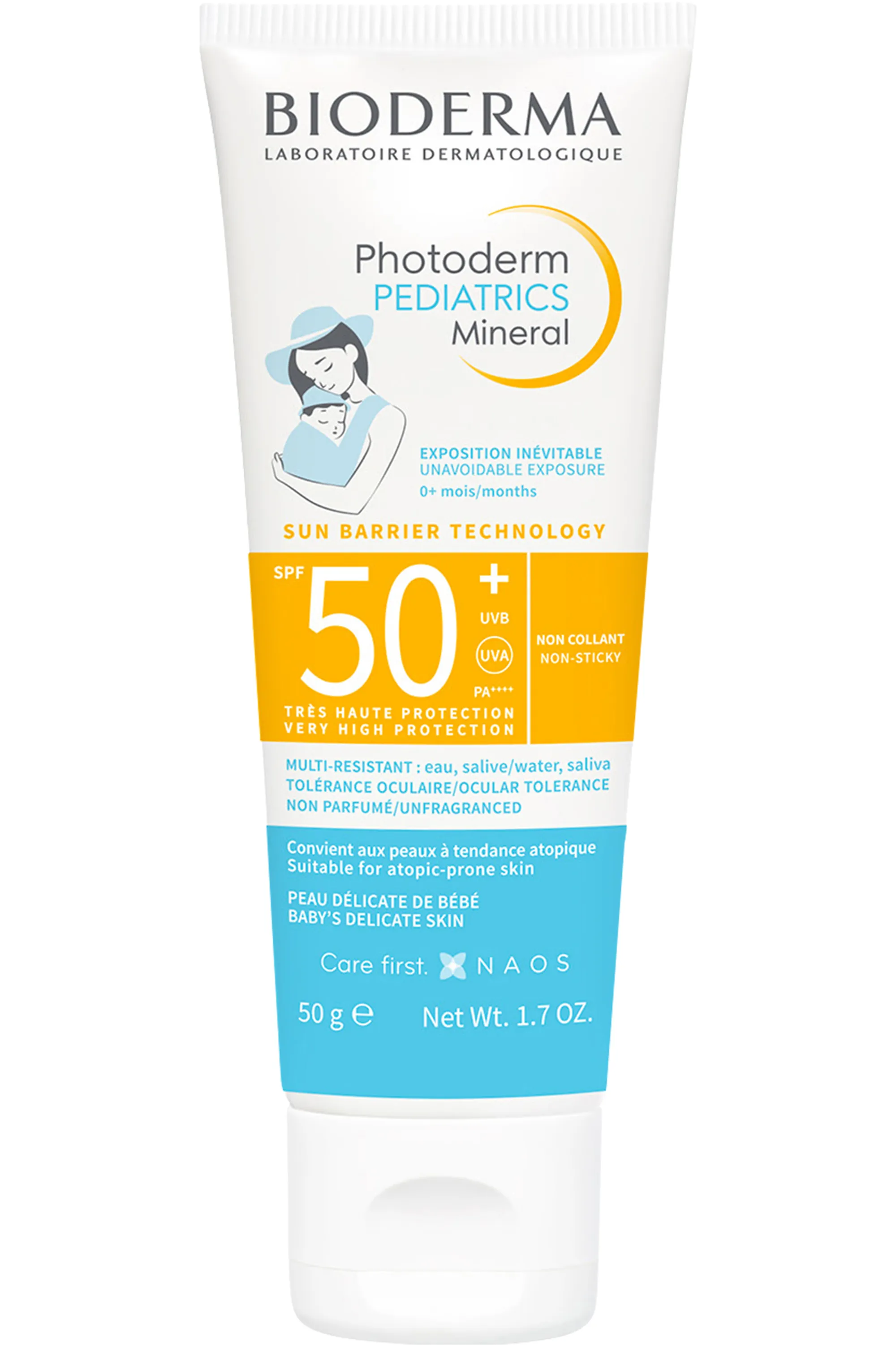 Bioderma Crème solaire Photoderm Pediatrics Mineral SPF50+-50 g
