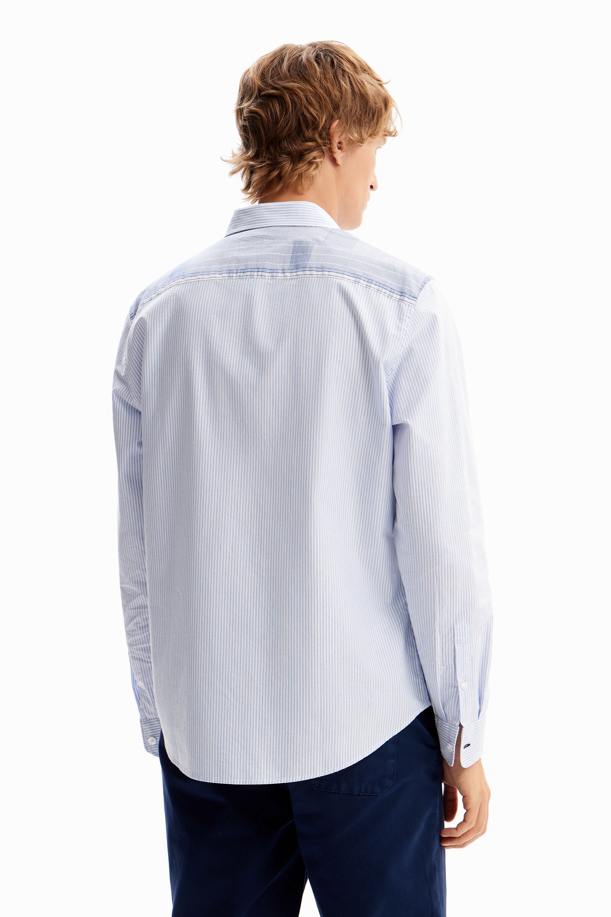 camisa xadrez com patches