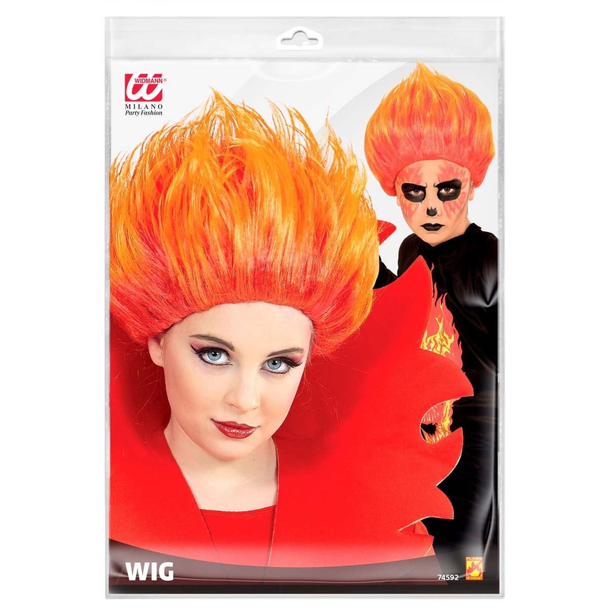 Halloween Pruik Vuur
