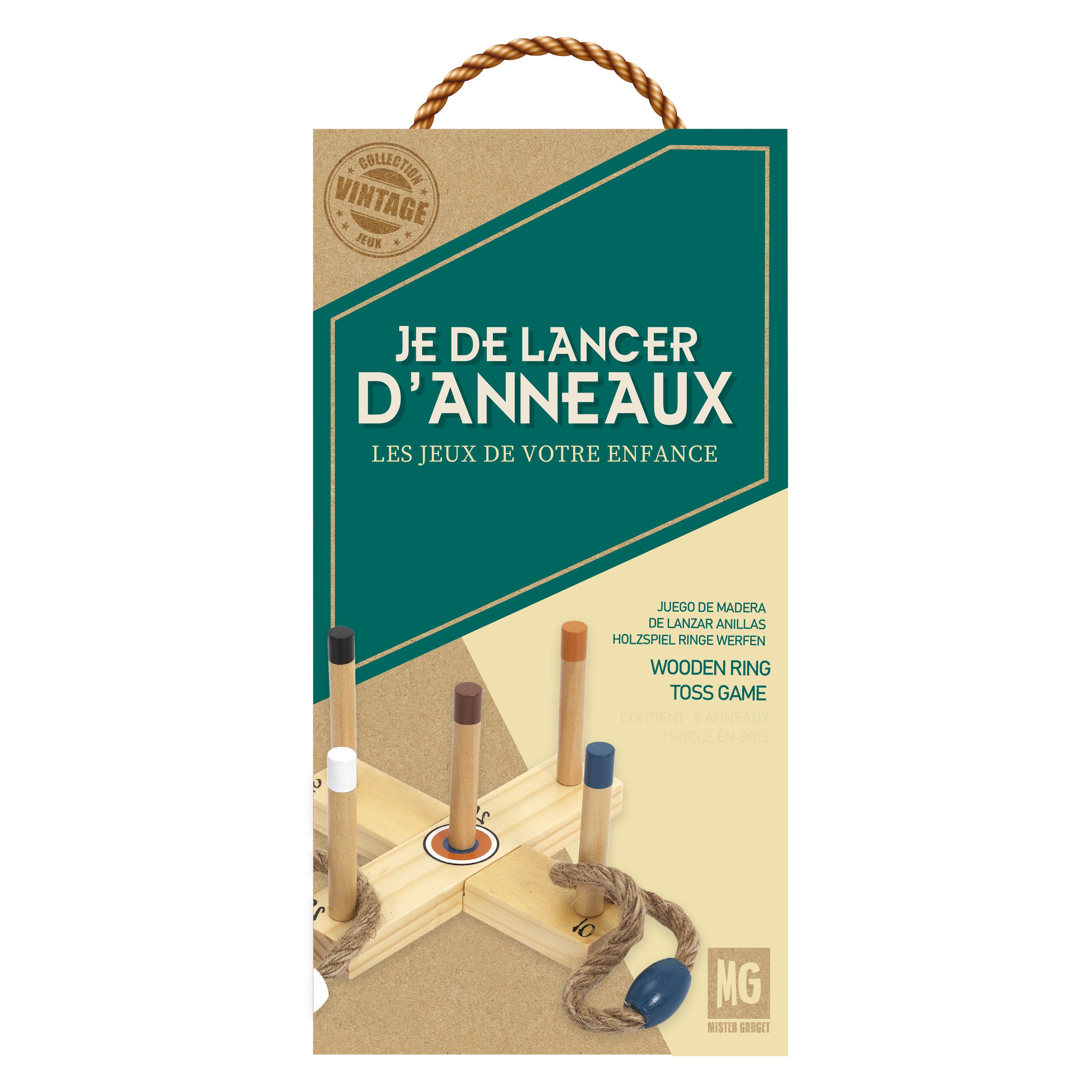 JEU BOIS LANCER ANNEAU