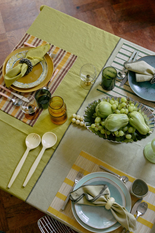 HKliving Ease tafelkleed 160x300 Citrus
