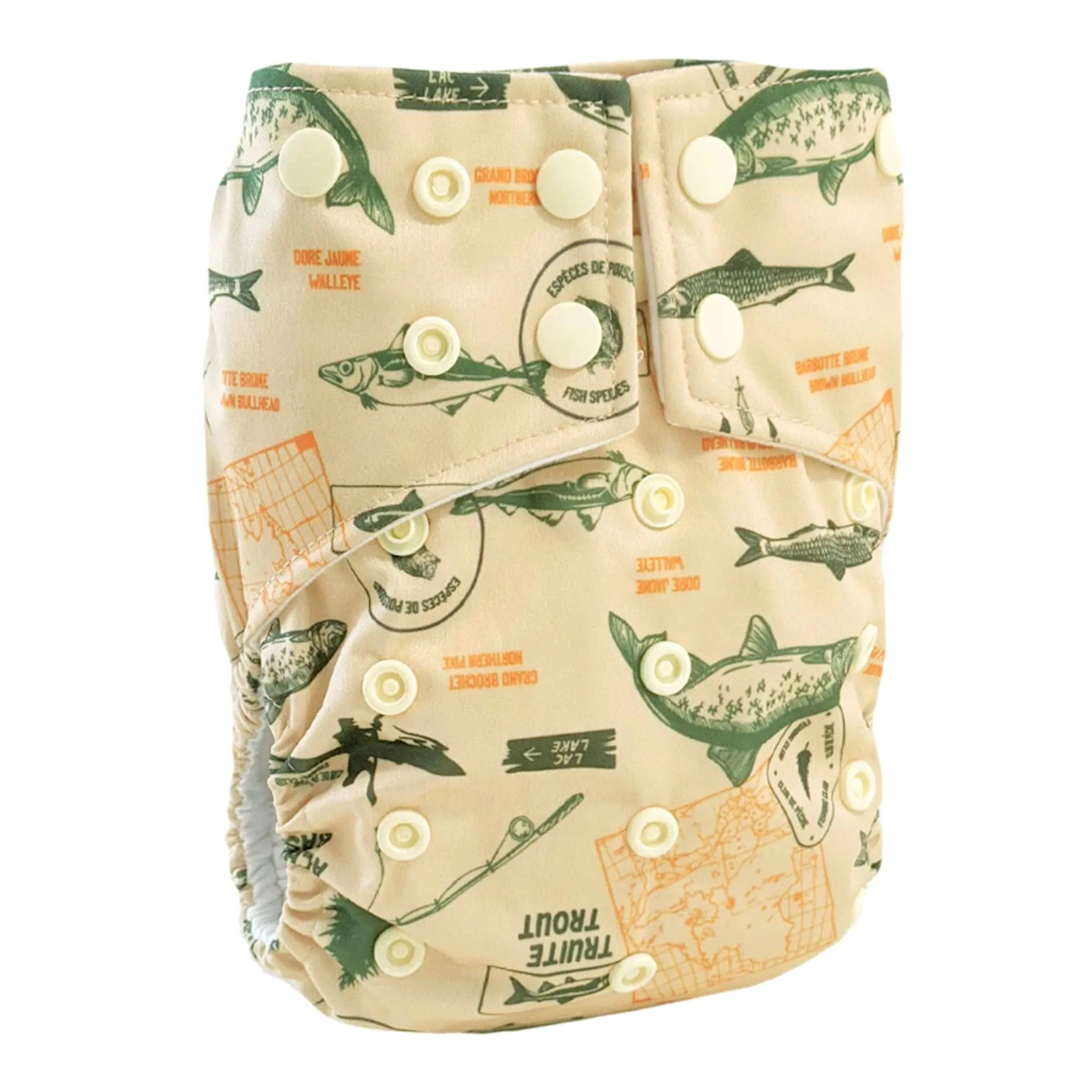 La Petite Ourse Couche Lavable 10-35lb - Jour de Pêche