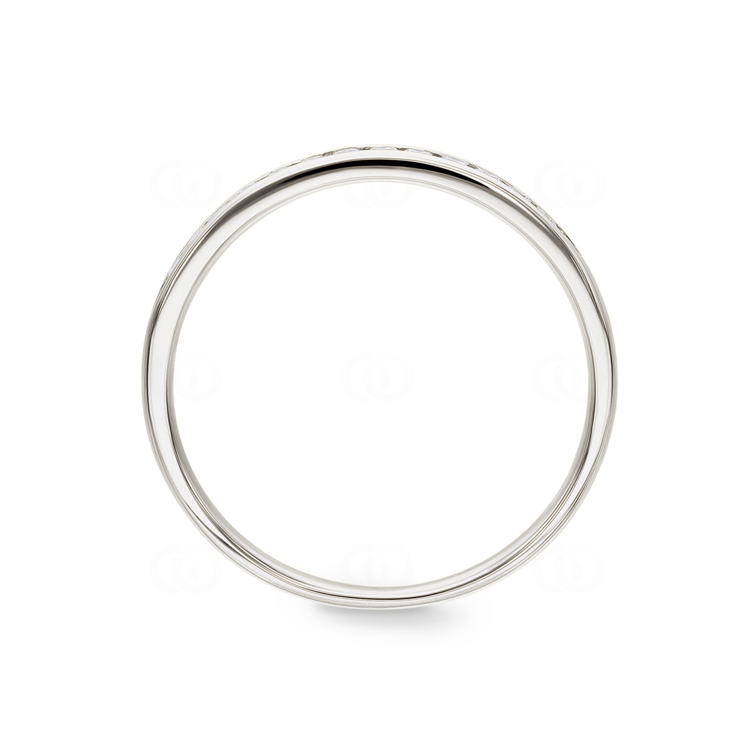 Mémoire-Ring 750/18 K Weissgold mit Diamanten 0.17 ct H/si