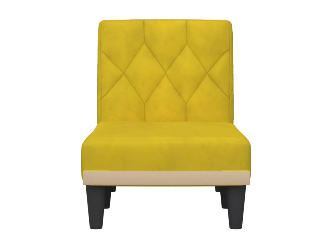 Prolenta Premium - Chaise longue jaune velours