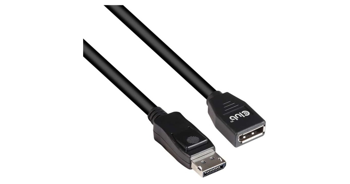 Club 3DDisplayPort 1.4 HBR3 Extension Cable 8K60Hz M/F verlengkabel  (Zwart, 2 meter, CAC-1022)