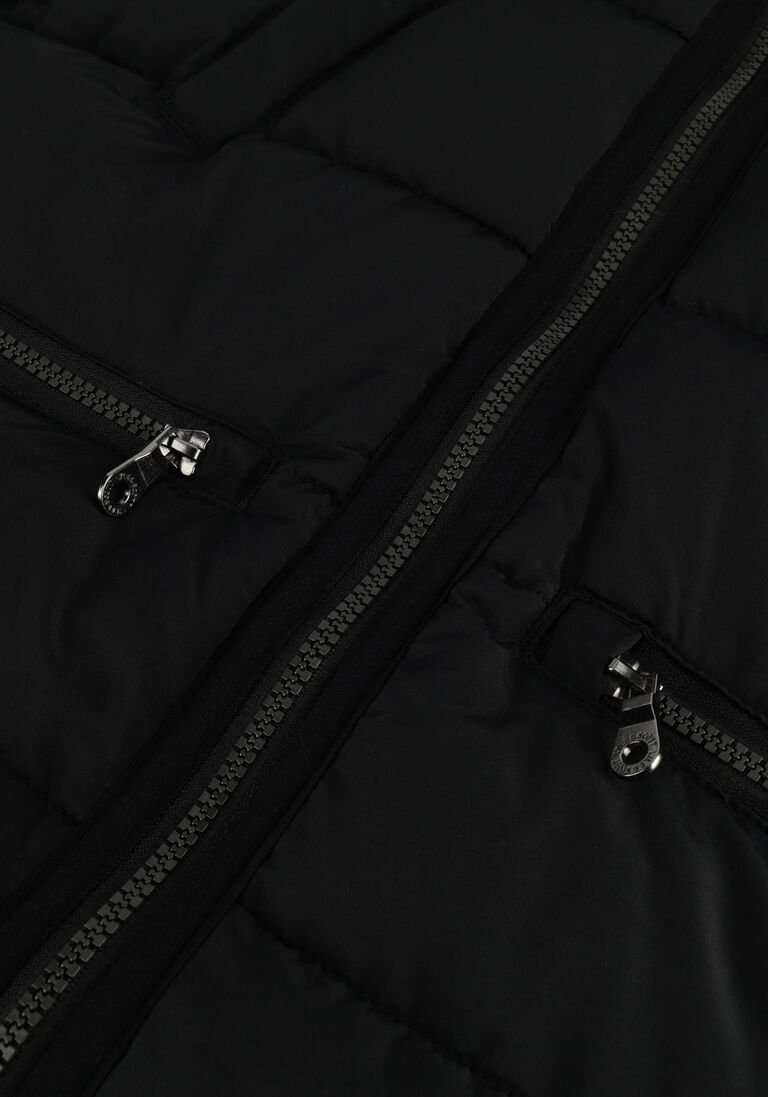 LYLE & SCOTT zwarte lyle & scott gewatteerde jas longline puffer coat
