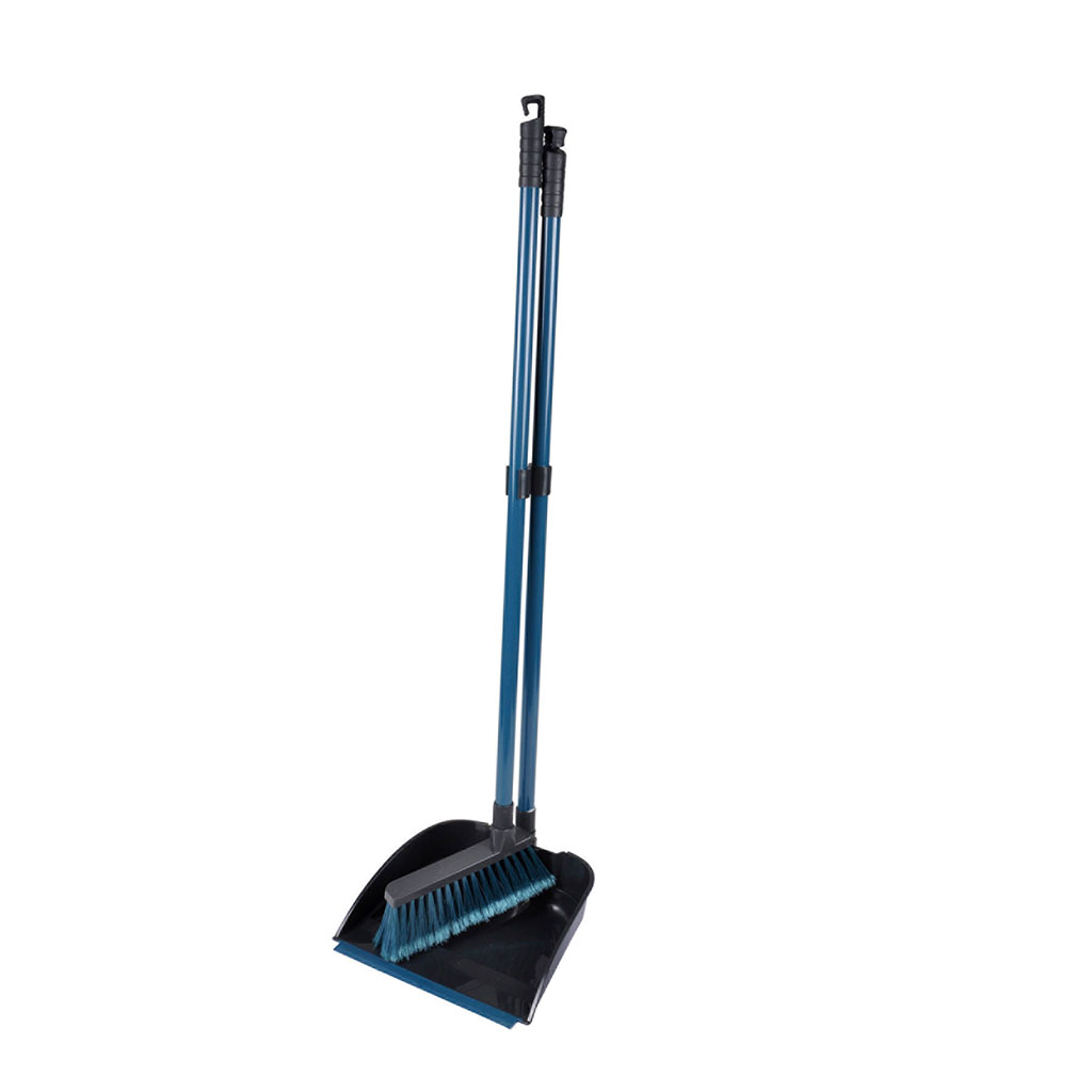 Pelle haute et balai bleu H88cm