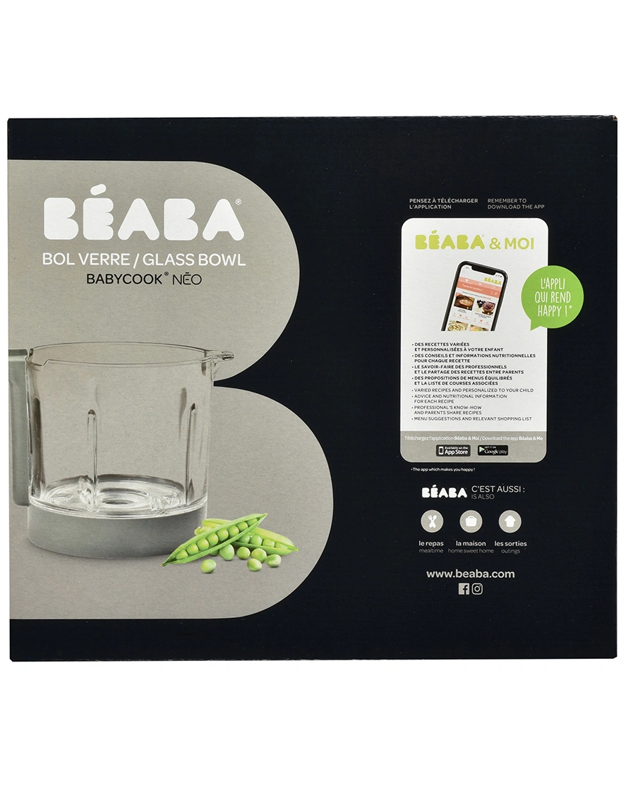 Glasschüssel für BABYCOOK NEO in grey