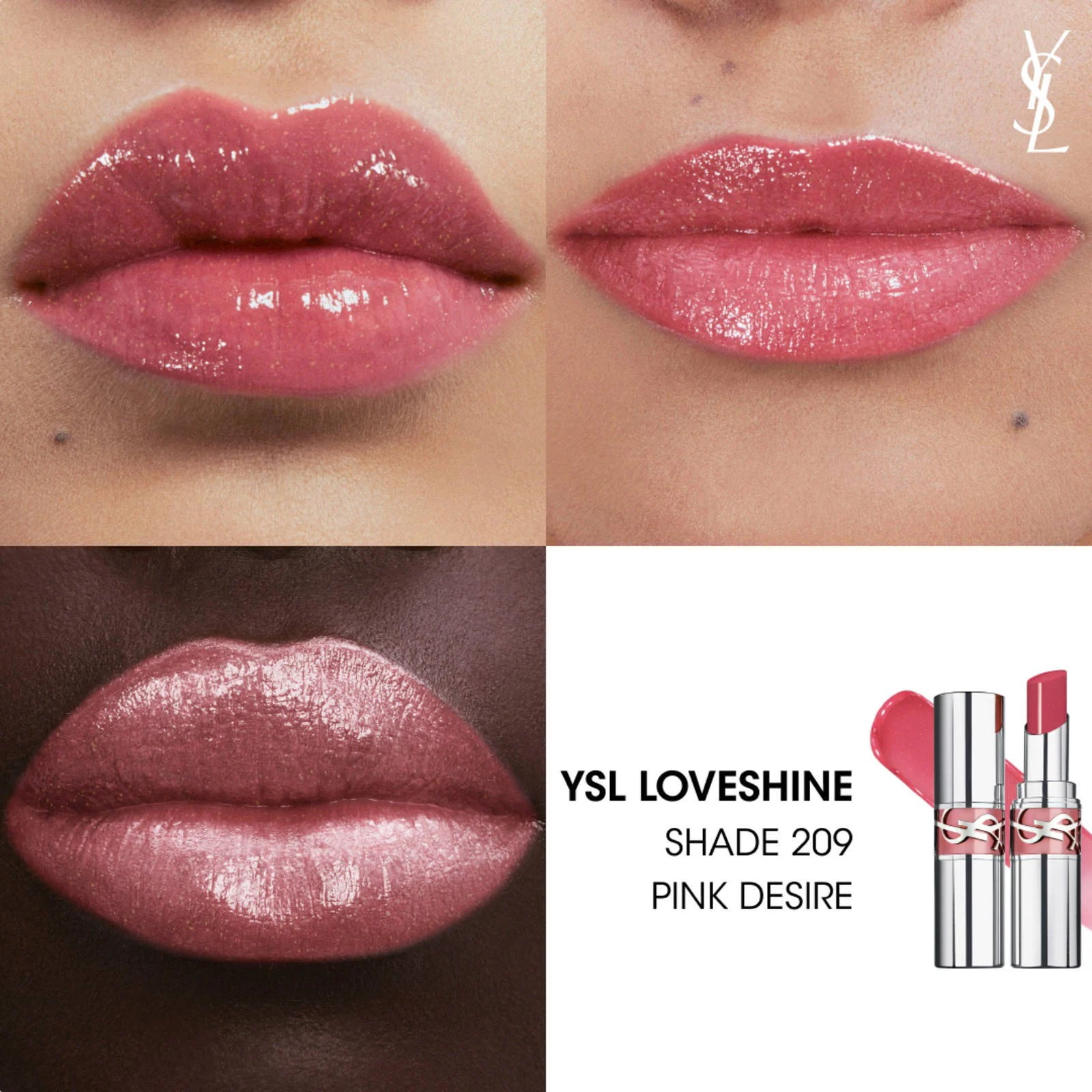 Yves Saint Laurent Loveshine  lippenstift - 209 Pink Desire