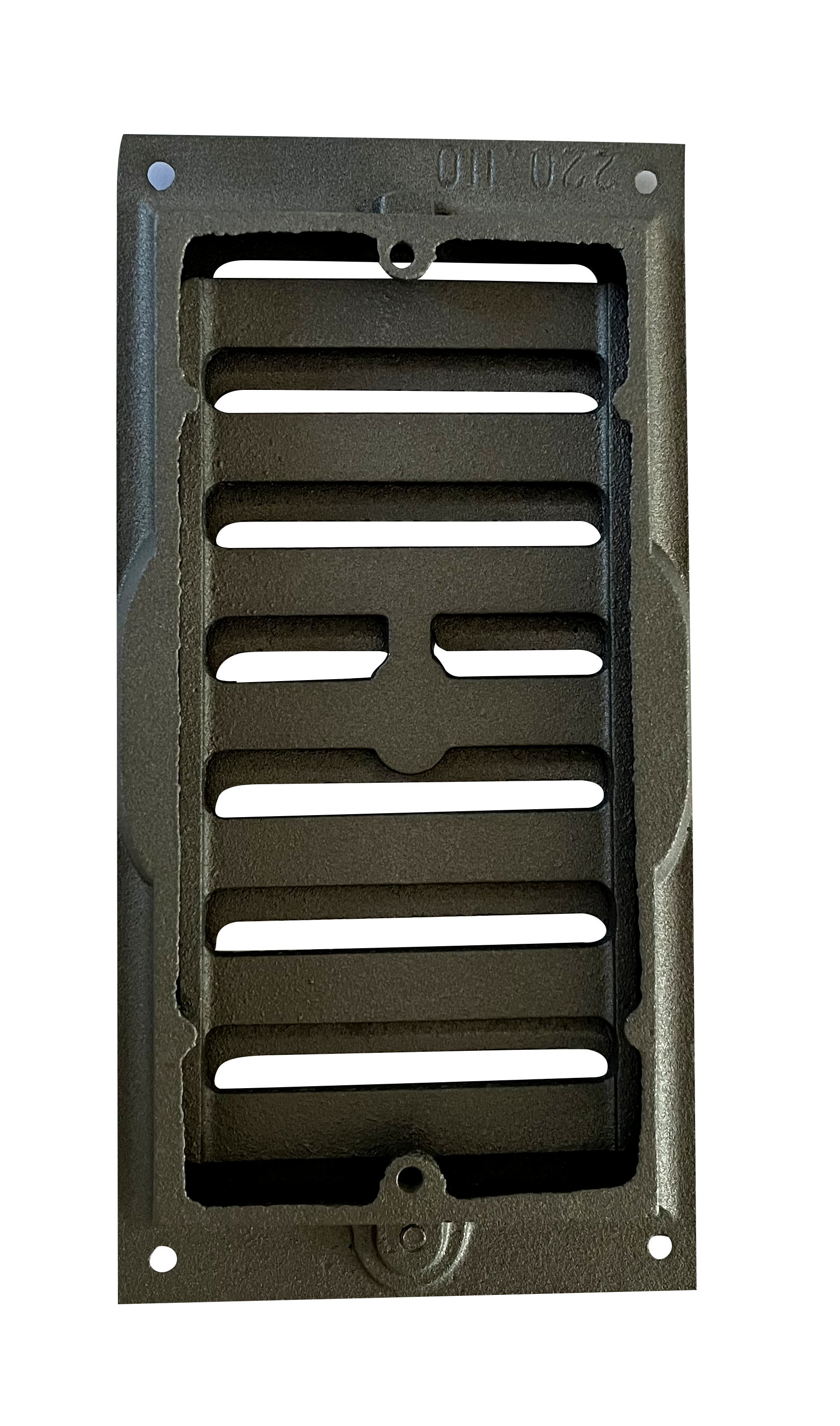 Grille à coulisse en fonte 21 cm x 10.5 cm