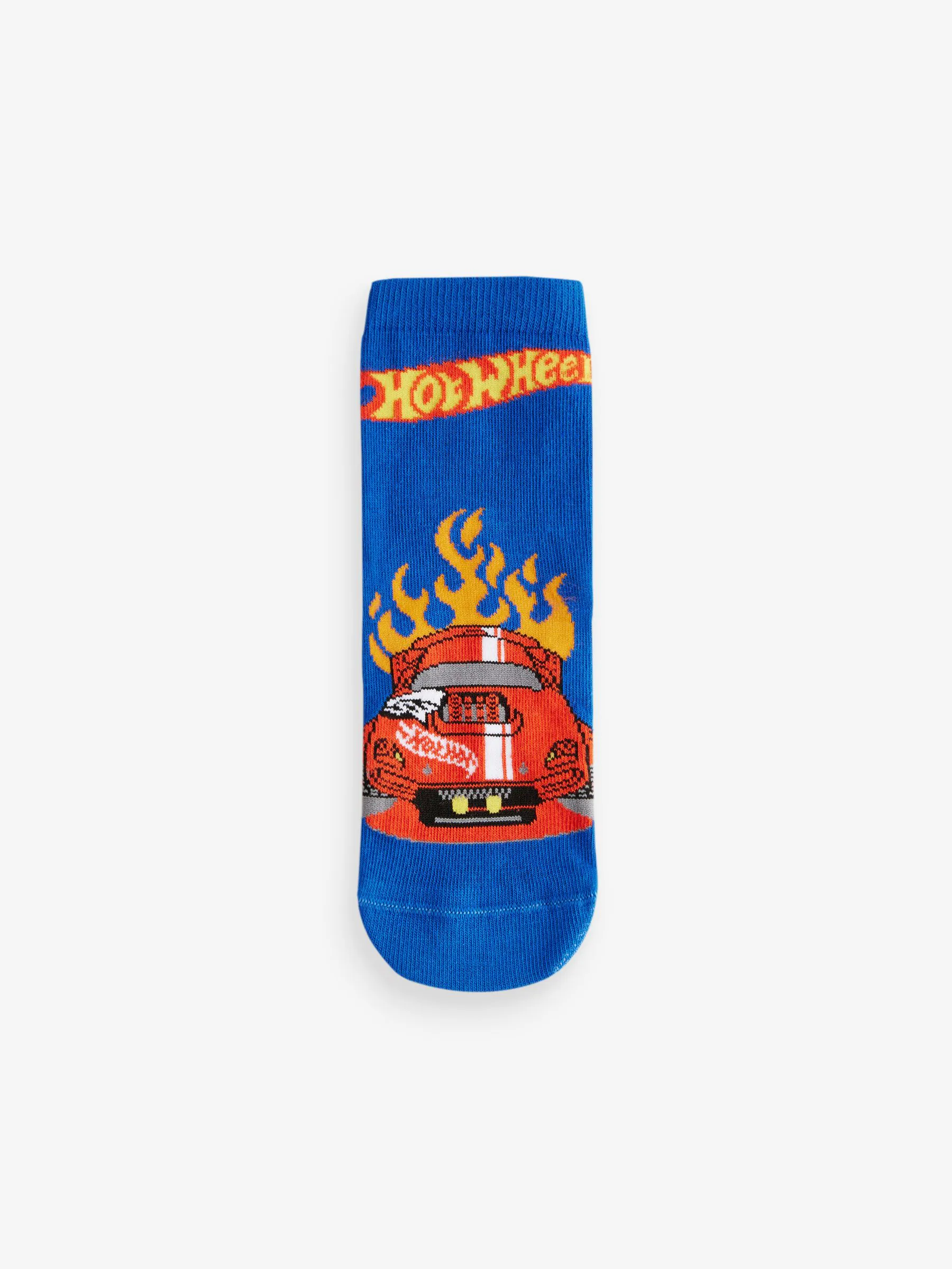 Red/Black/Blue Hot Wheels - Verpakking van 3 paar sokken met hoog aandeel katoen