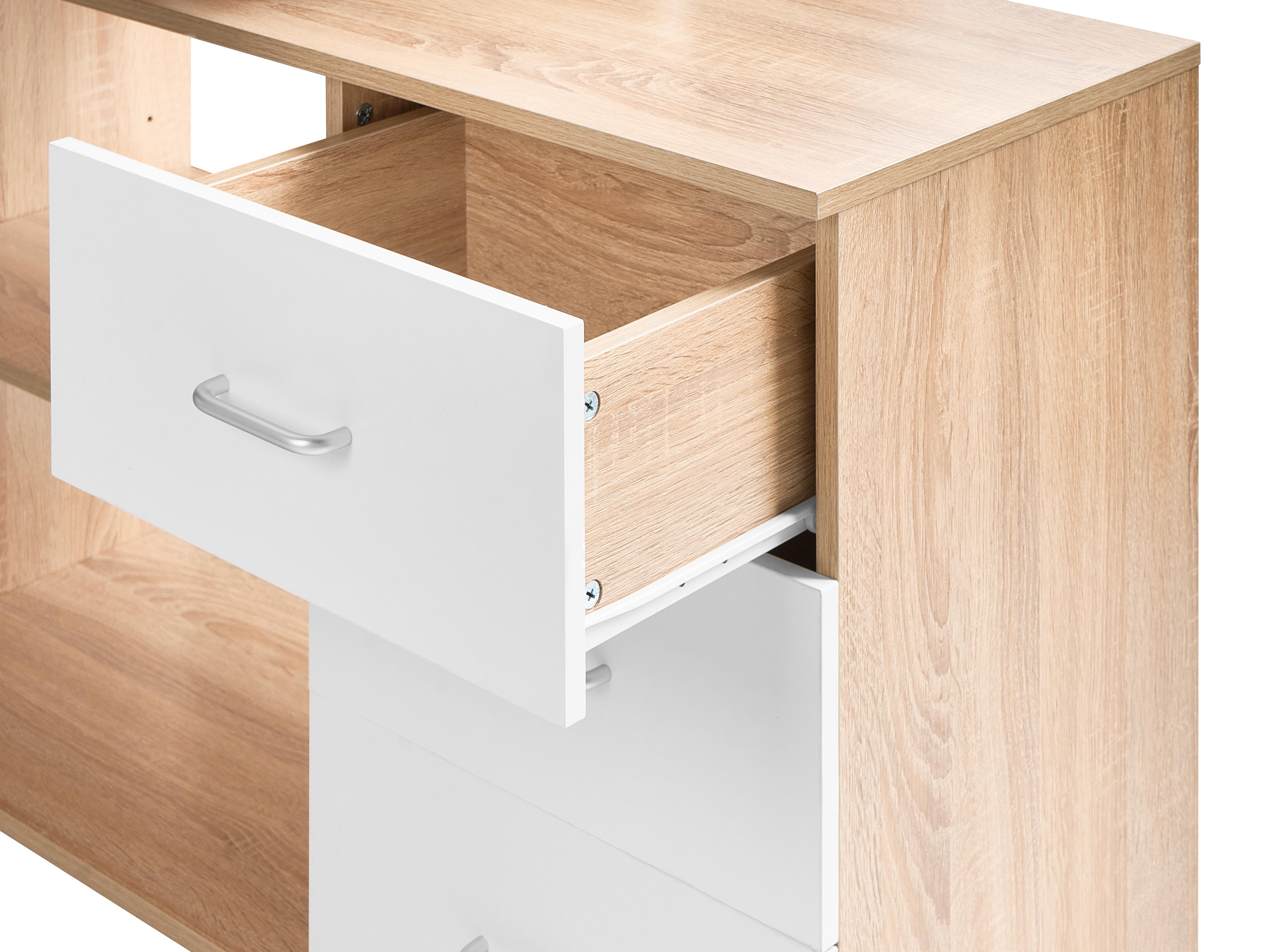 Hoekbureau SOGNE Lichtbruin 140 cm 100 cm