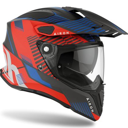 Casque Airoh COMMANDER - BOOST - MATT - Rouge / Bleu