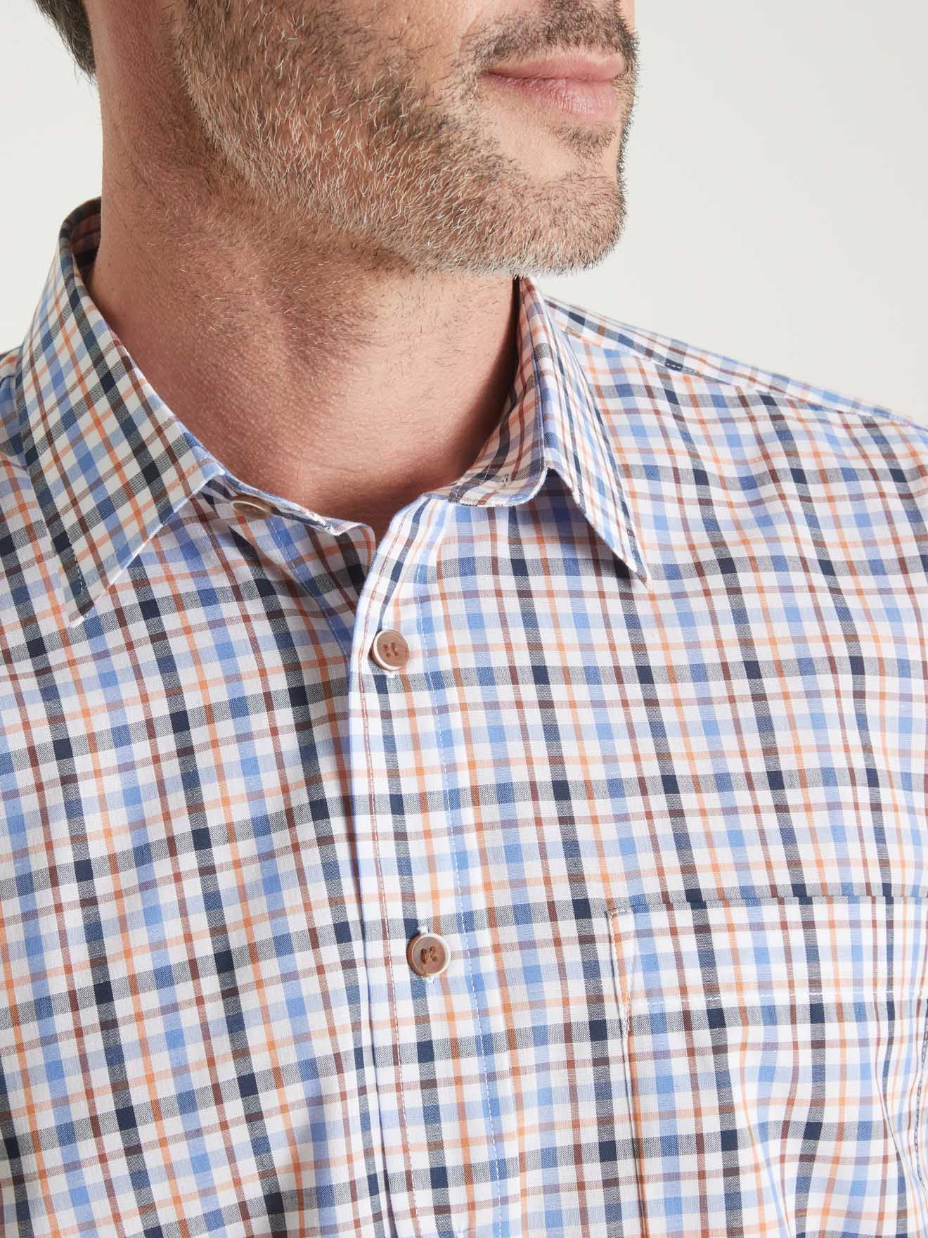Chemise manches courtes polycoton