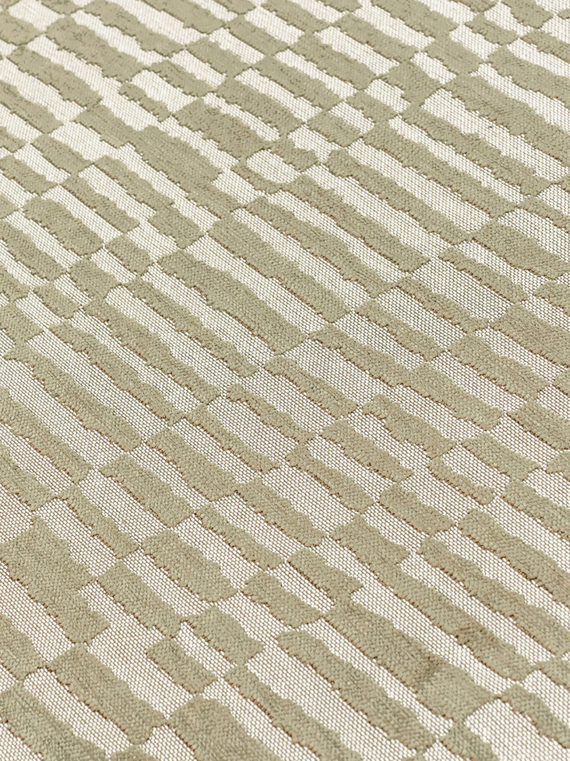 Rond jacquard in- & outdoor vloerkleed Berber, wasbaar